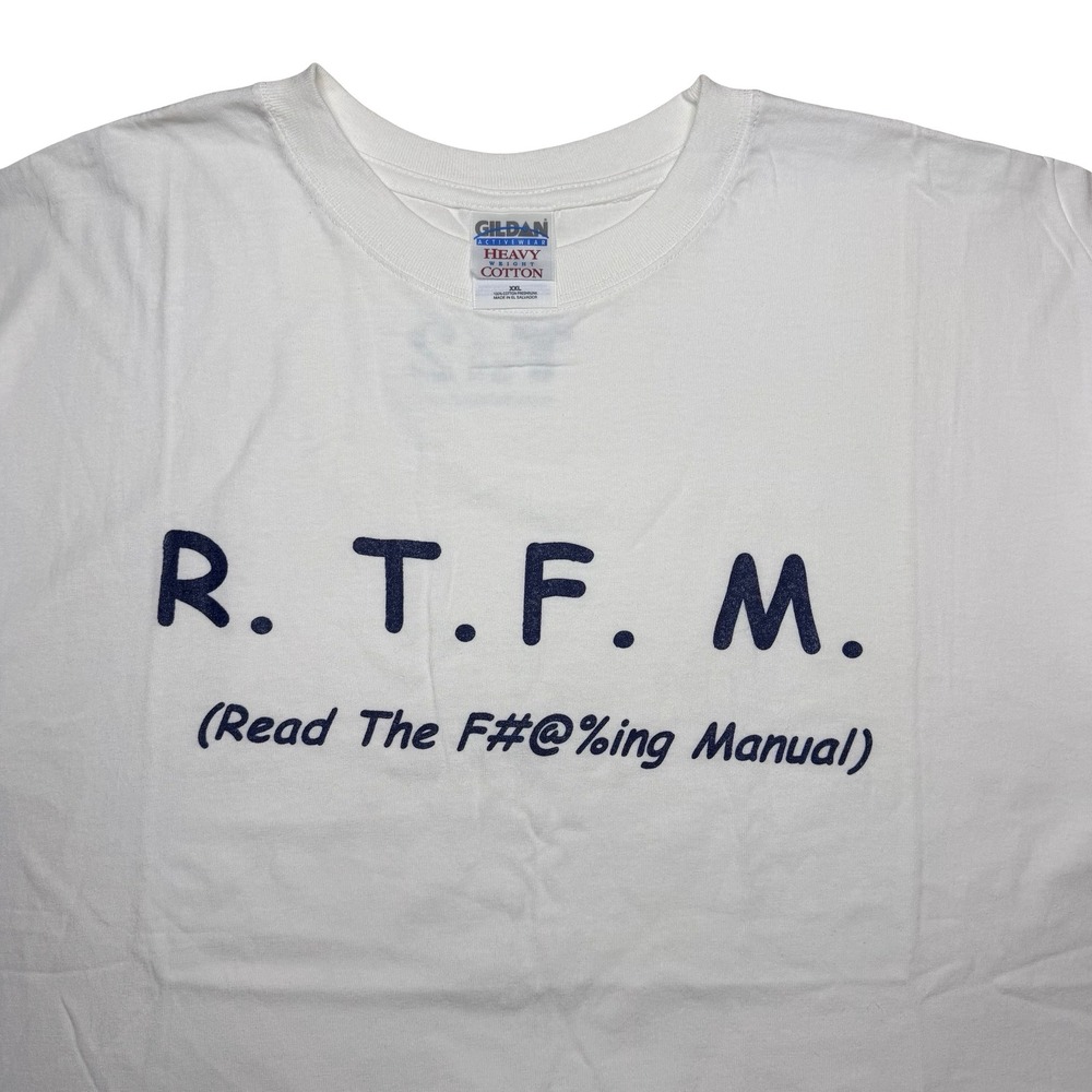 Vintage Read the F Manual funny‎ quote  shirt